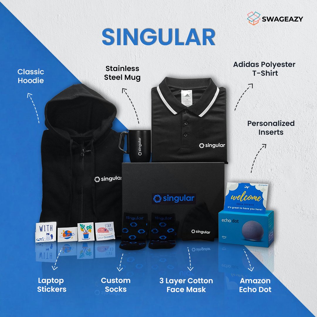 swageazyhq's tweet photo. We loved putting together this personalized & functional kit for Singular's Offsite. It’s a complete kit to get the offsite rolling!
#eventswag #offsite #personalizedmerch #functionalswag #swageazy #swagbox #swag https://t.co/Q8PxayjSUq