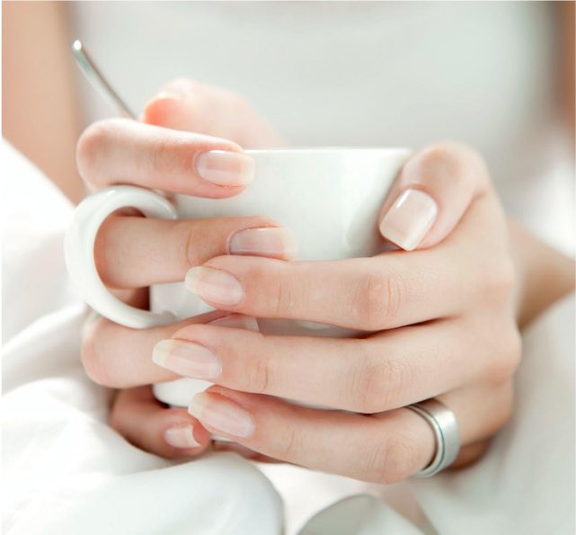 Wanted to capture the coffee, got distracted by these naturally beautiful, super strong nails strengthened by OPI Nail Envy Original Minis. We can’t help but just stop and stare! #HeroesOfCare available on @Sephora_India