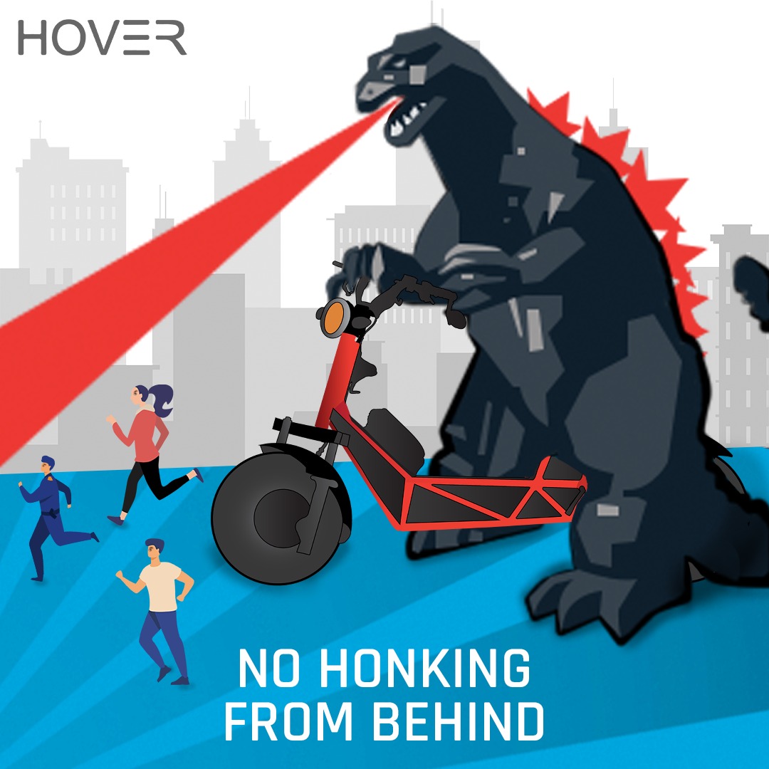hover_scooter's tweet photo. The blaring noise, the agitated mind! 
Let's not convert the road into the land of Godzilla. 
#HoverCodeOFConduct 

For any query you can easily reach us at
Ph: 18001207707
Email ID: support@thehoverscooter.com

#Hoverscooter
#ebike #ElectricBike #Booknow #EV #HoverTeam #Hover https://t.co/rQPN27301p