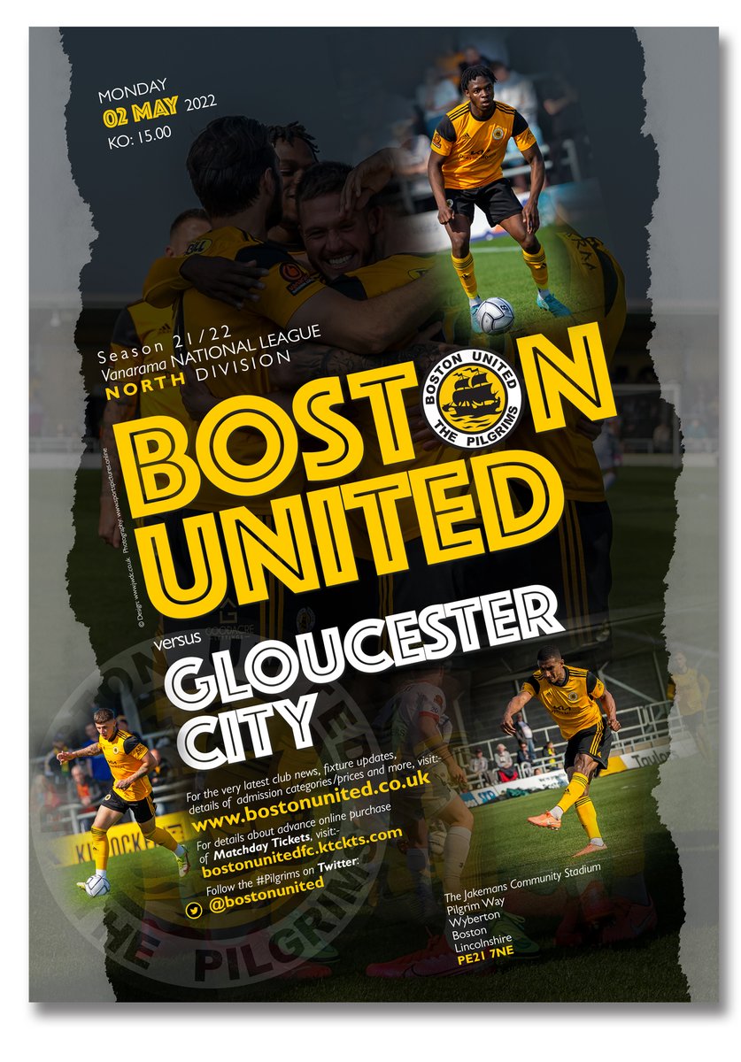 thejakewhiteley's tweet photo. Potential of reaching the #PlayOffs aside, #ThePilgrims conclude their home campaign on Mon 2/5 at the #JakemansStadium: @bostonunited host @GCAFCofficial with KO at 3.00pm!...
@craigsingleton @chriscookbufc @chestnuthomes @RussellDossett @DuncanBrowneJPI  @walmsley_steven https://t.co/mPuIPVgIfb