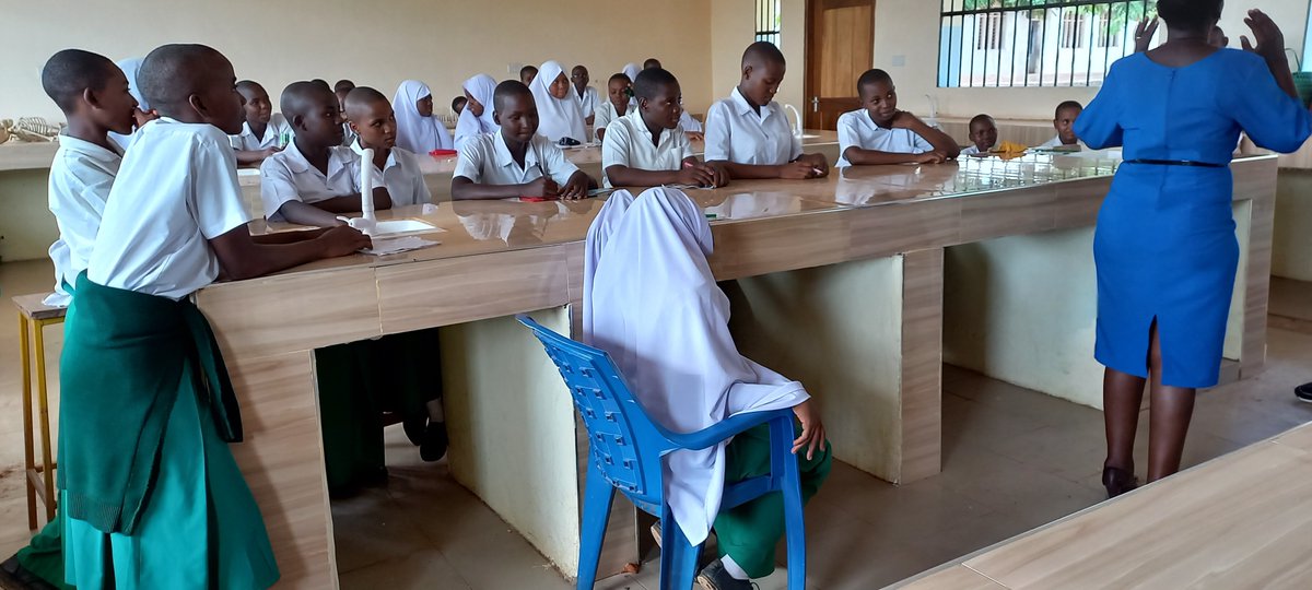 Students listening to menstrual hygiene management conversations, myths and misconception around menstruation.