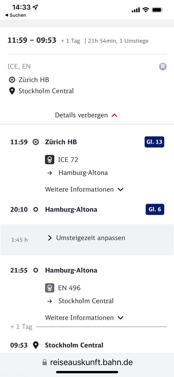 alschaeffer's tweet photo. Ab September ist Stockholm mit einmal umsteigen in unter 22 Stunden ab Zürich per Zug wieder erreichbar. 

#nachtzug #stockholm #bahn #zürich #umweltfreundlichreisen #übernachtreisen #euronight https://t.co/NIzgdhGG8C
