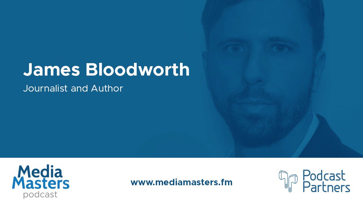 Media Masters podcast (@mediamasters_fm) on Twitter photo New podcast! 🎉
<a href="/J_Bloodworth/">James Bloodworth</a> on his undercover journalism - exposing misery and mass exploitation in the low wage economy
🎧 Listen: mediamasters.fm/james-bloodwor… New podcast! 🎉
<a href="/J_Bloodworth/">James Bloodworth</a> on his undercover journalism - exposing misery and mass exploitation in the low wage economy
🎧 Listen: mediamasters.fm/james-bloodwor…