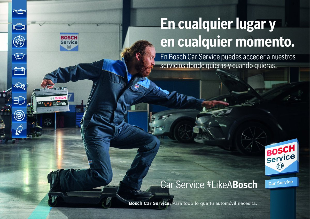 Esta semana se ha lanzado #LikeABosch la nueva campaña de la red <a href="/BoschCarSvc_Es/">Bosch Car Service</a>  en TV y Digital. La red Bosch Car Service se ha convertido en el escenario escogido por Bosch España para destacar las virtudes de su red de reparación. 
youtu.be/9_4xQfP1pLE