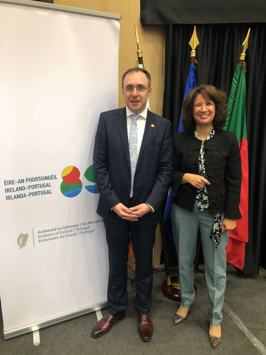 Rita Marques (@ritabmarques) on Twitter photo Thank you <a href="/RobertTroyTD/">Robert Troy TD</a> and <a href="/RalphVictory/">Ralph Victory</a> for welcoming me on Ireland 🇮🇪 - Portugal 🇵🇹 Economic Relations Seminar in #Lisbon! Let's work together, highlighting the benefits of international trade, enhancing our competitiveness & attracting more FDI. Thank you <a href="/RobertTroyTD/">Robert Troy TD</a> and <a href="/RalphVictory/">Ralph Victory</a> for welcoming me on Ireland 🇮🇪 - Portugal 🇵🇹 Economic Relations Seminar in #Lisbon! Let's work together, highlighting the benefits of international trade, enhancing our competitiveness & attracting more FDI.