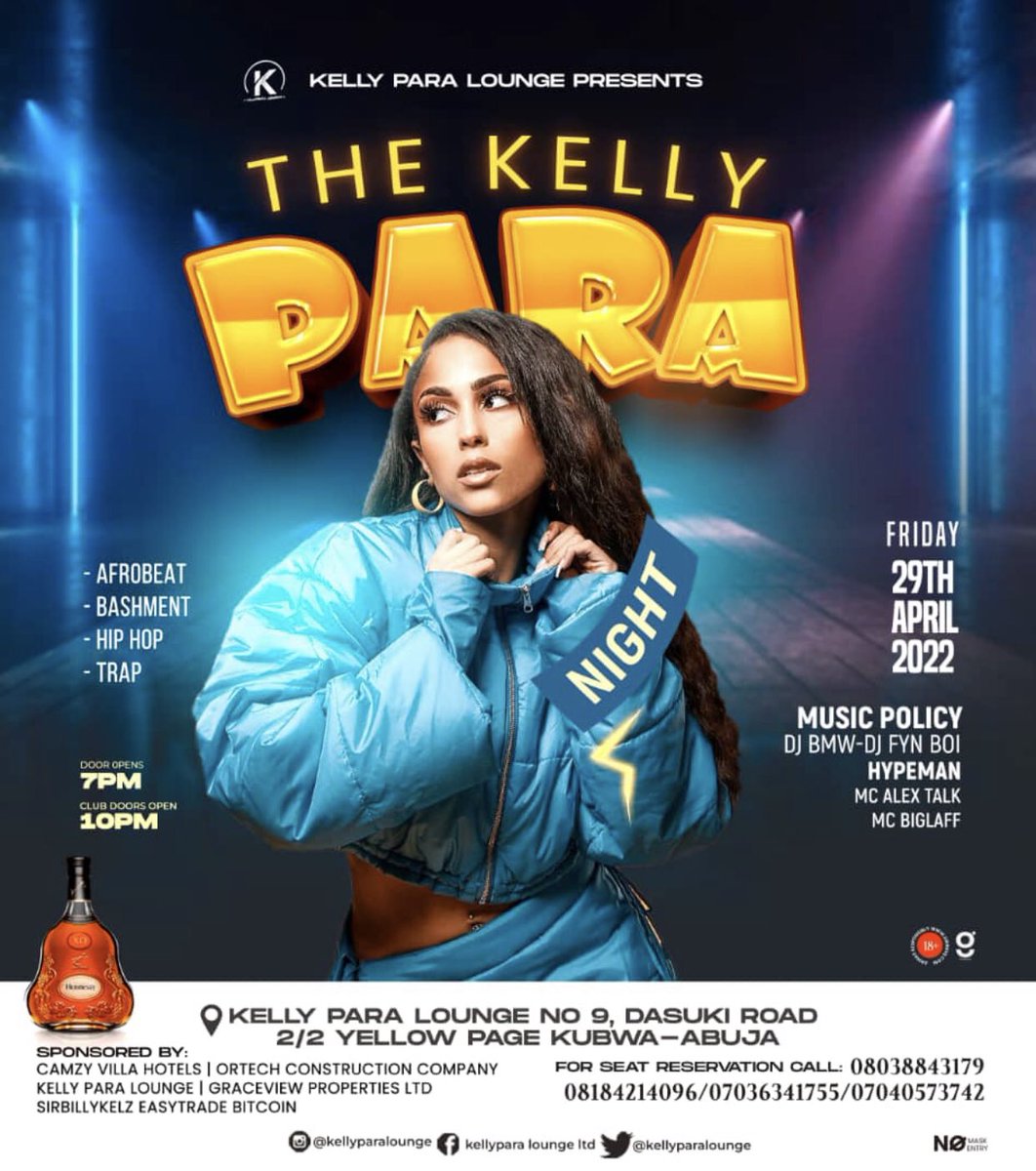 KellyParaLounge's tweet photo. Tonight we’re down in the club at 10pm at #kellyparalounge, there’s gonna be many activities, see you there. #nightclub #club #clubbing #kubwababes #kubwaladies #abujababes #abujaladies #ladies #abuja #abujabusiness #abujatwittercommunity #dance https://t.co/6KMs5YdKhR