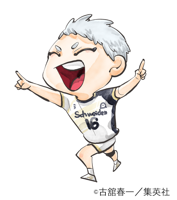 ハイキュー V League スペシャルマッチ The Volleyball ハイキュー Vリーグ 描きおろし イラスト紹介 チームb 星海 光来 シュヴァイデンアドラーズ アウトサイドヒッター ハイキュー ハイキュー10周年 T Co Mqd7u4bqkv Twitter