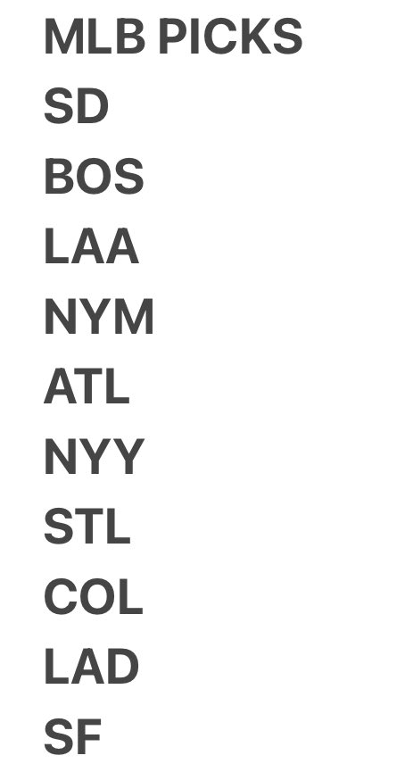 BoGonnaWin's tweet photo. MLB Slate!!! Went 6-0 yesterday. https://t.co/UBIJJawbvD