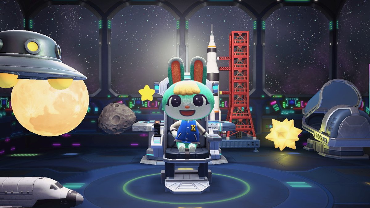 Sasha looks real happy in his new home! This dlc is still fun tbh- #AnimalCrossing #ACNH #ACNHdlc #NintendoSwitch