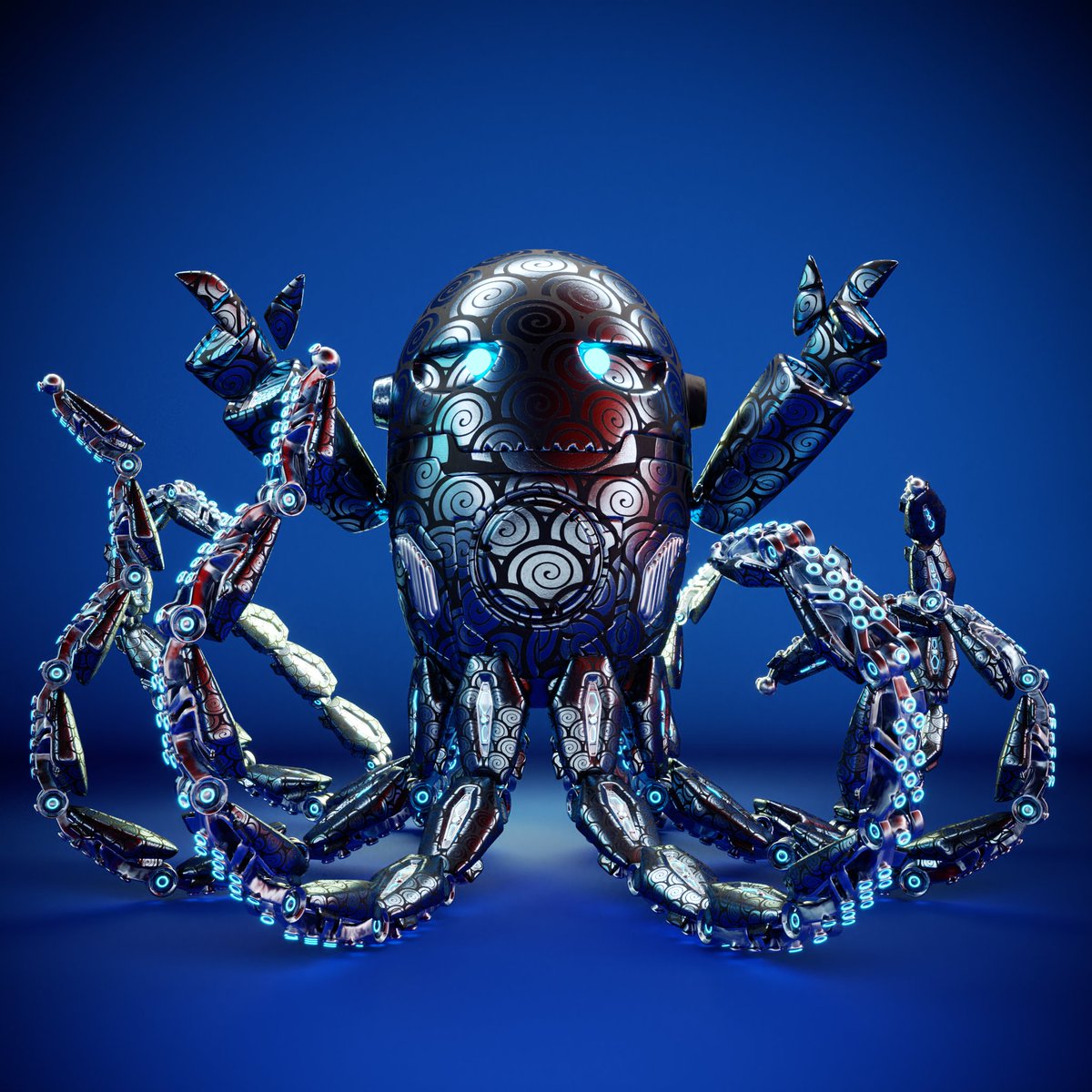 Not long to airdrop! Fully animated AR OctoDroids coming! 🐙🤖 #sneakpeek #NFT #CNFT #Cardano