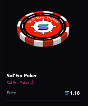 Sol'Em Poker tweet media