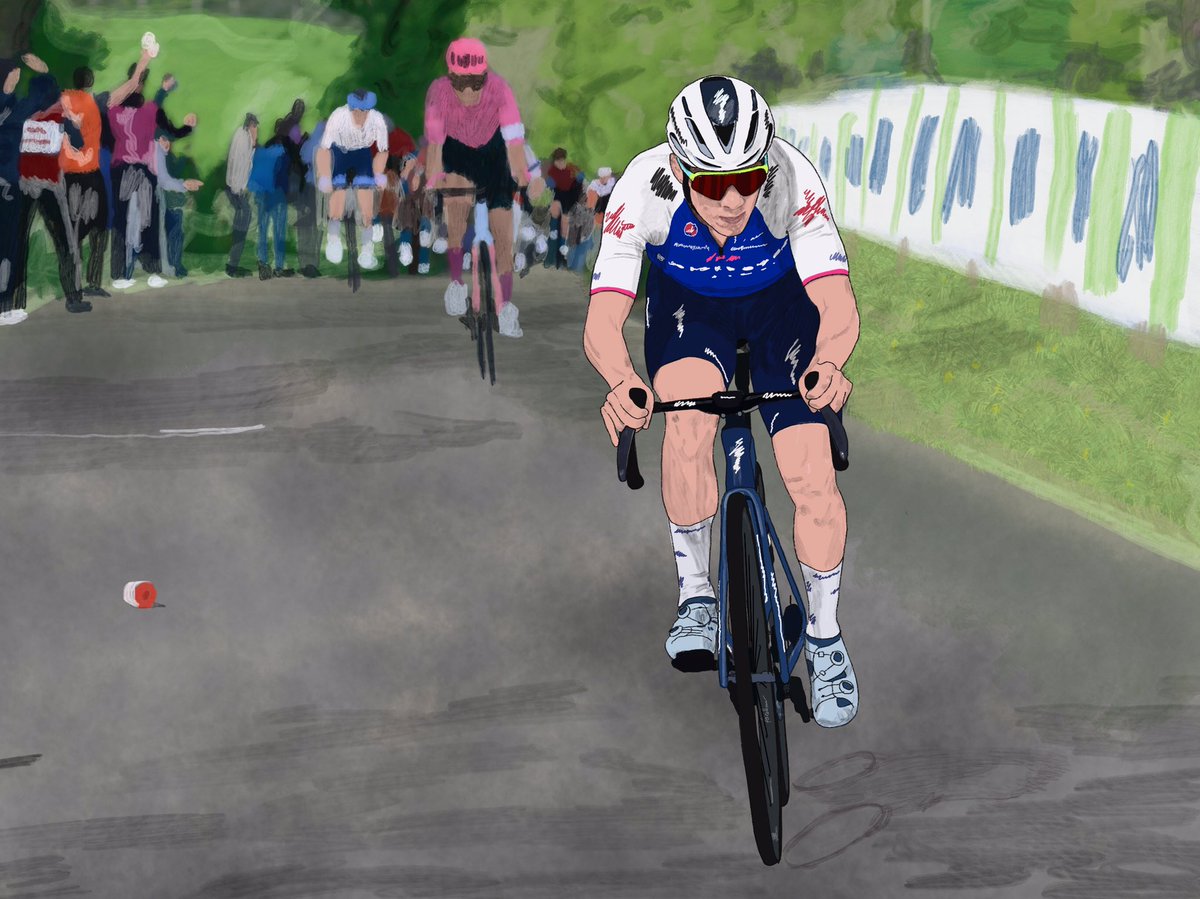 timvanbrabant's tweet photo. @EvenepoelRemco of @qst_alphavinyl leaves the others behind at La Redoute and brings the classics win home @LiegeBastogneL #liegebastogneliege #lbl #specialized #cycling #drawing #facelessian #laredoute #quickstepfloors #quickstepalphavinyl #quickstep #remco #evenepoel https://t.co/IISD7hO737