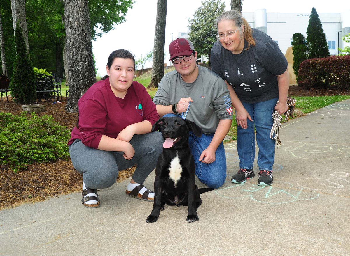 The Ricketts family adopted Dexter at Vet Tech Dept.'s Pet Adoption going on today until 6 pm at Halbert Hall on Pendleton Campus. All animals adopted on a first-come, first-served basis. Adoption fee is $45 made payable by cash or check only.
