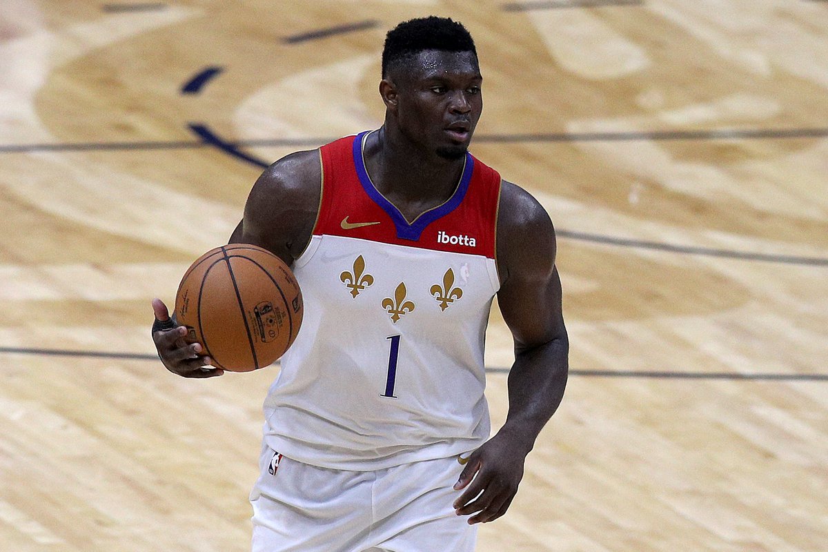 BleacherReport's tweet photo. Zion when asked if he’d sign a contract extension with the Pelicans: “Of course. I couldn’t sign it fast enough.” https://t.co/2v3sFujrn9