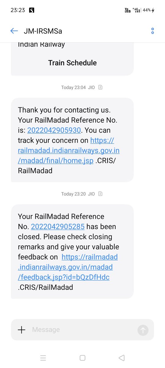 This two complain has not close by me . Without my permission why have you close my complain
I want clarification on tiwtter <a href="/AshwiniVaishnaw/">Ashwini Vaishnaw</a> <a href="/eCateringIRCTC/">ECatering IRCTC</a> <a href="/IRCTCofficial/">IRCTC</a> <a href="/WesternRly/">Western Railway</a> <a href="/RailwaySeva/">RailwaySeva</a>
