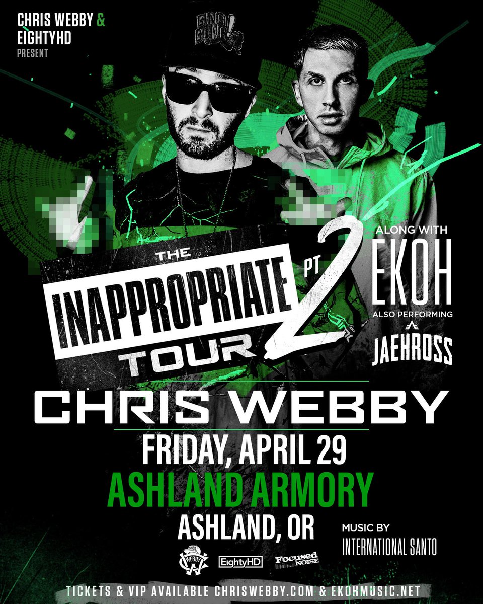EightyHDMusic's tweet photo. Last stop on the Oregon Trail.
๐ค: @ChrisWebby
๐
: TONIGHT
โฐ: 7PM
๐: @LiveAtTheArmory
๐ซ: https://t.co/6aqegMr1Jc
#InappropriateTour https://t.co/gnu6nnbiPp