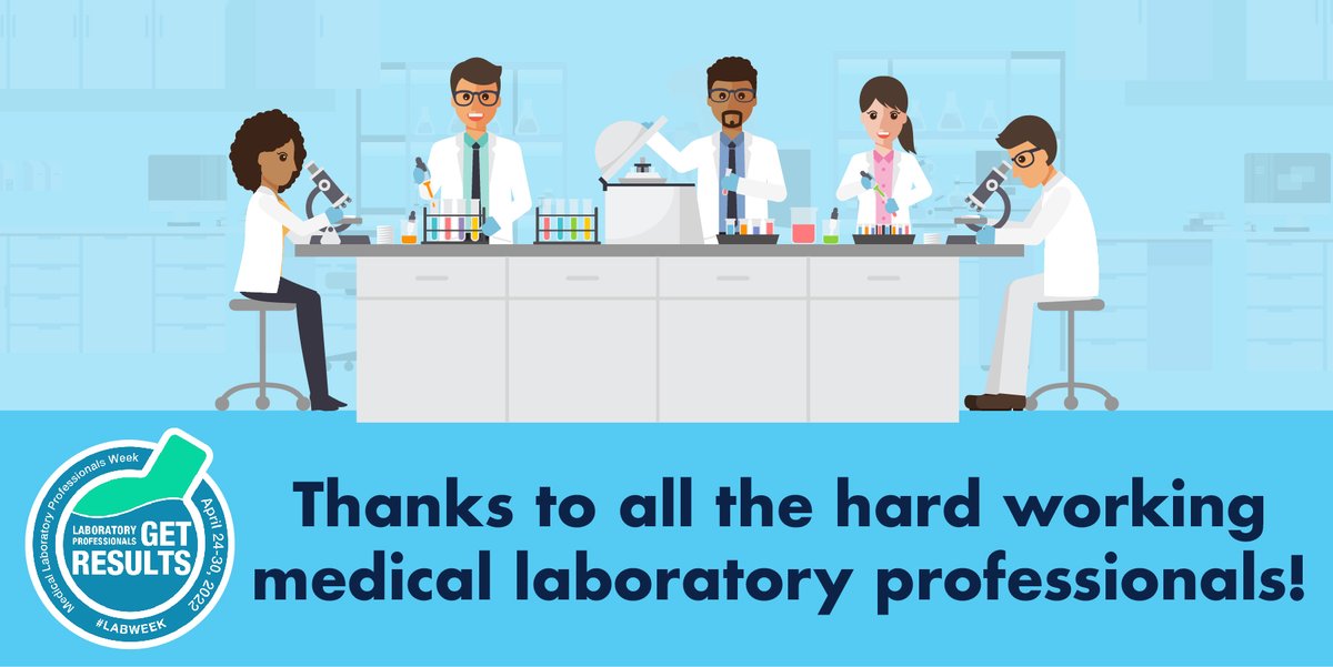 We would like to thank all the incredibly dedicated medical laboratory technicians and professionals for all the great work they do. #LabWeek #LabWeek2022 #ClinicalLab