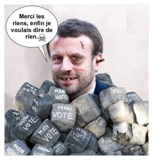 patchworkerhd's tweet photo. 🛑🛑MACRONIE🛑🛑
Fait toi défoncés la tronche par la racaille, je fermerai les yeux, car je m’en tape, tant que ce n’est pas moi. Je ne vous aime pas, je me tape ma vioque, laissez moi tranquille …🙃 https://t.co/U1IeBZnFFi