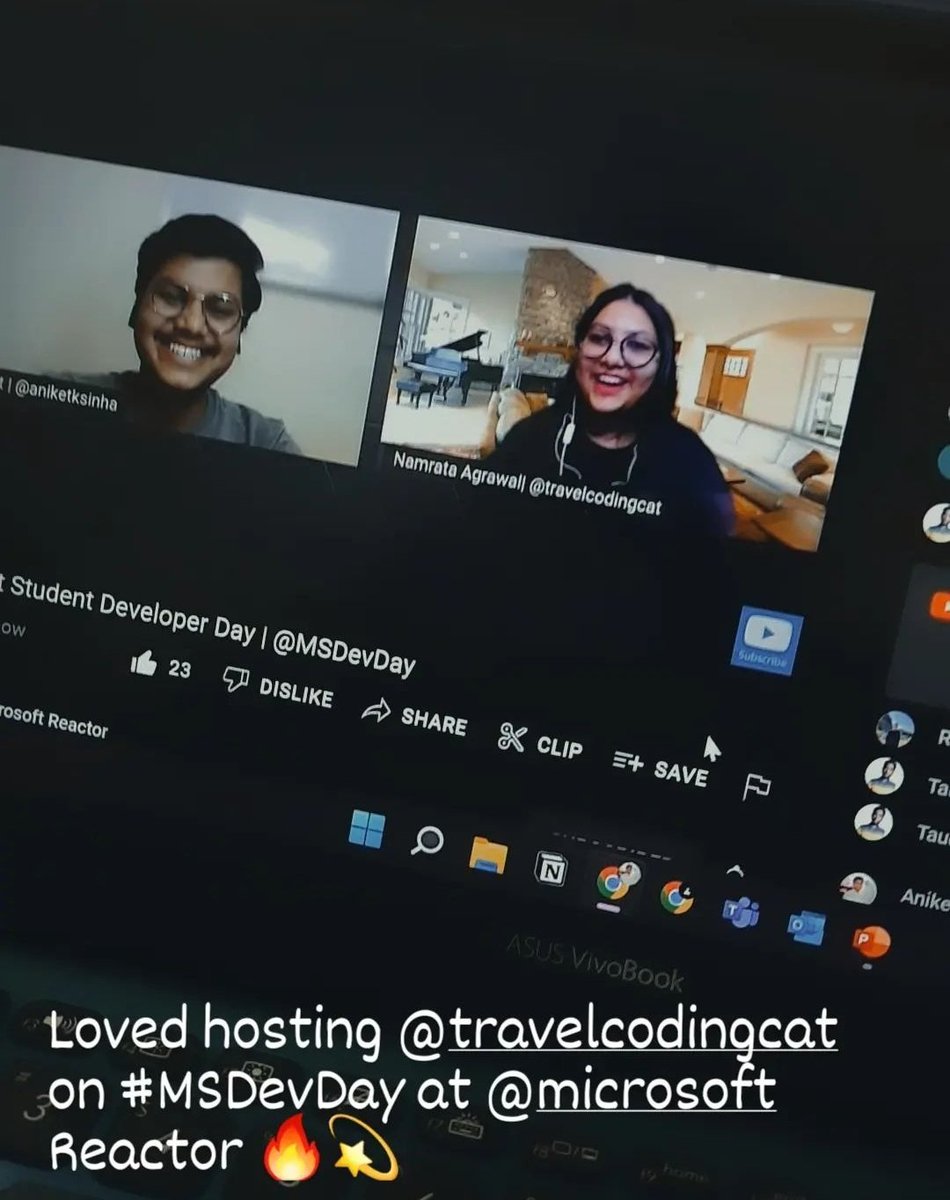 travelcodingcat's tweet image. Sharing the moment from @Microsoft Student Developer Day | 29 April 🎉

@MSFTReactor @vivek_sridhar @AniketKSinha