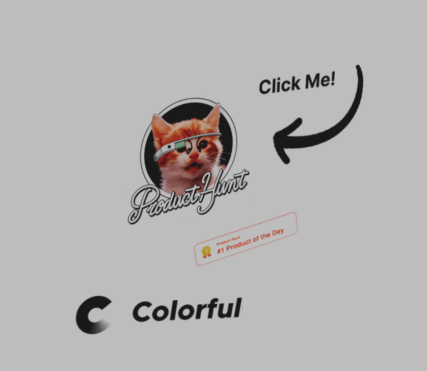 PositLabs's tweet photo. @colorful_app_ @ProductHunt Found it! This cat has class with that google glass! https://t.co/h3rCd3puL9