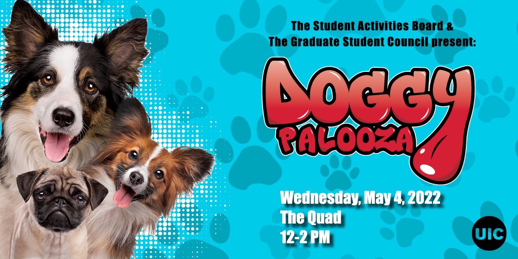 We know finals can be stressful🫠😤 but we are here to help! Don’t miss our signature event, Doggypalooza‼️🔥

Play with therapy dogs, stuff your own DRAGON plush toy 🐲, drink delicious smoothies 🥤and smash plates 🍽 to de-stress😊

May 4 12-2pm 
📍The quad
➡️UIC students only