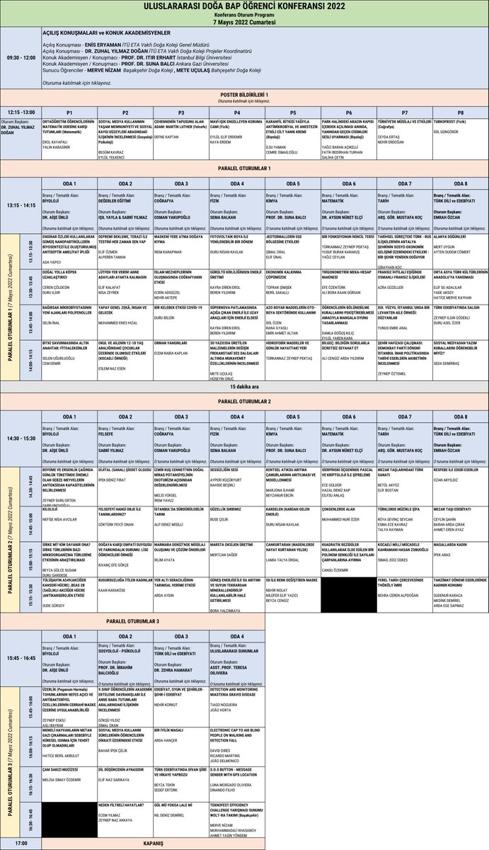 Doga_BAP's tweet image. 3. Uluslararası Doğa BAP Öğrenci Konferansı&apos;nın 1. Gün (7 Mayıs) programı yayınlandı!
Program akışını indirmek için dogabapkonferans.com/program/ adresini ziyaret edebilirsiniz.
#DoğaBap #KüreselAmaçlar #HareketeGeç 
@DogaOkullari @undpturkiye