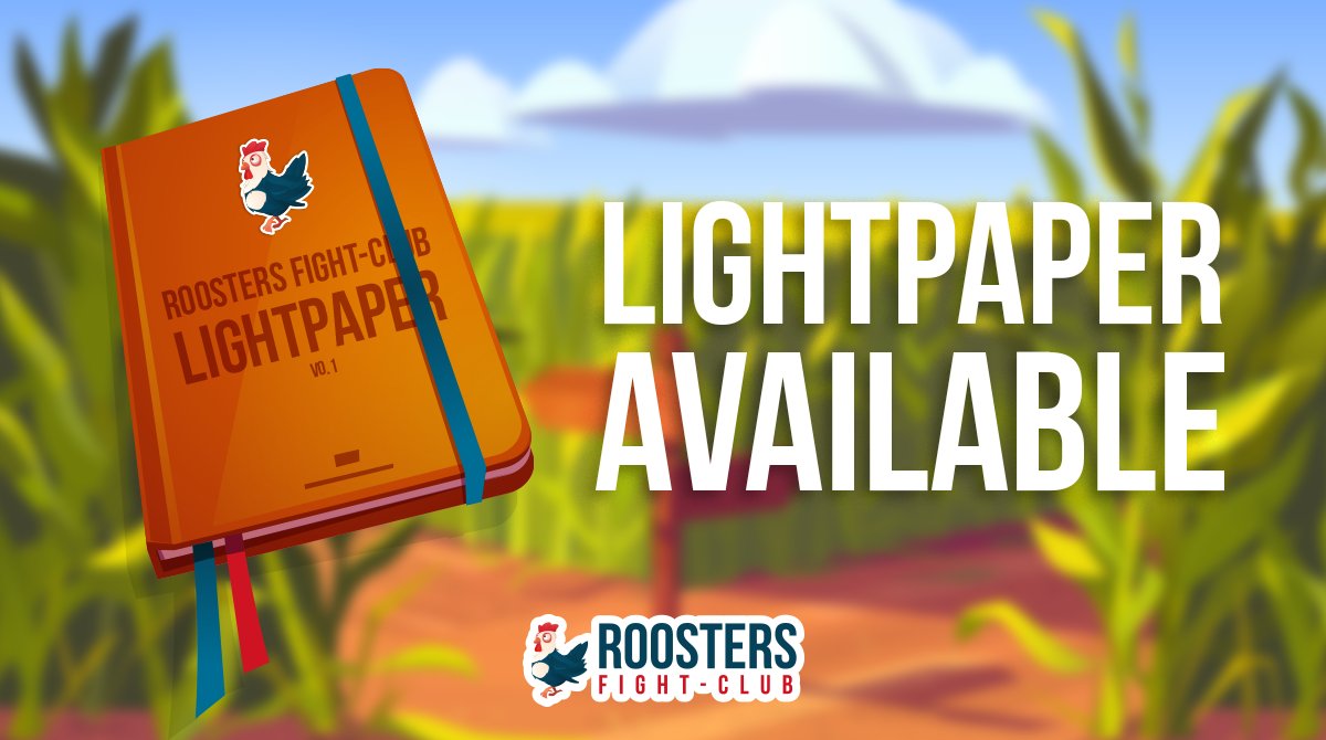 Cockadoodledoo !!!

Our #Lightpaper is now LIVE !

Take a look at it to learn more about the mechanics of the game 🐔

LP: roostersfightclub.gitbook.io/roosters-fight…

Join Discord: discord.gg/kMRR4gPT
#P2E #GameFi #MATIC #maticnft