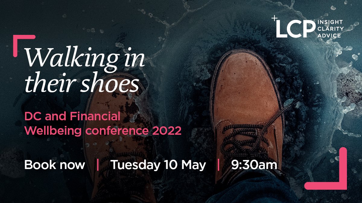 LCP expert, Heidi Allan, will be sharing insights from our latest research and how the power of data can aid strategic decision making, at this year’s DC and Financial Wellbeing conference. Secure your place today: okt.to/DwZOXl #pensions #FinancialWellbeing #LCPDCconf