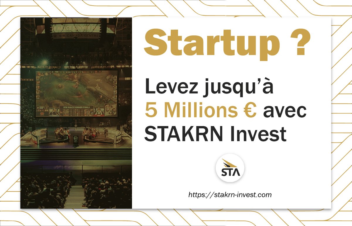 📢 Vous êtes une startup de la #Tech #Entertainment #esports #Web3 ? On vous aide à lever jusqu'à 5M € ⬇️⬇️

🔎 Audit interne,
📄  Documentation financière,
🤝‍ Recherche d'investisseurs &amp; mise en relation

2 places restantes.

➡️ stakrn-invest.com/startups/

#STAKRN #investissement
