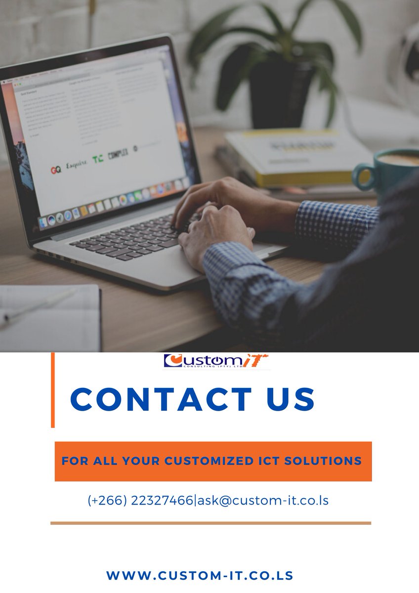 _CustomIT's tweet photo. Contact us for all your customized ICT solutions https://t.co/a7D1gfVeUu