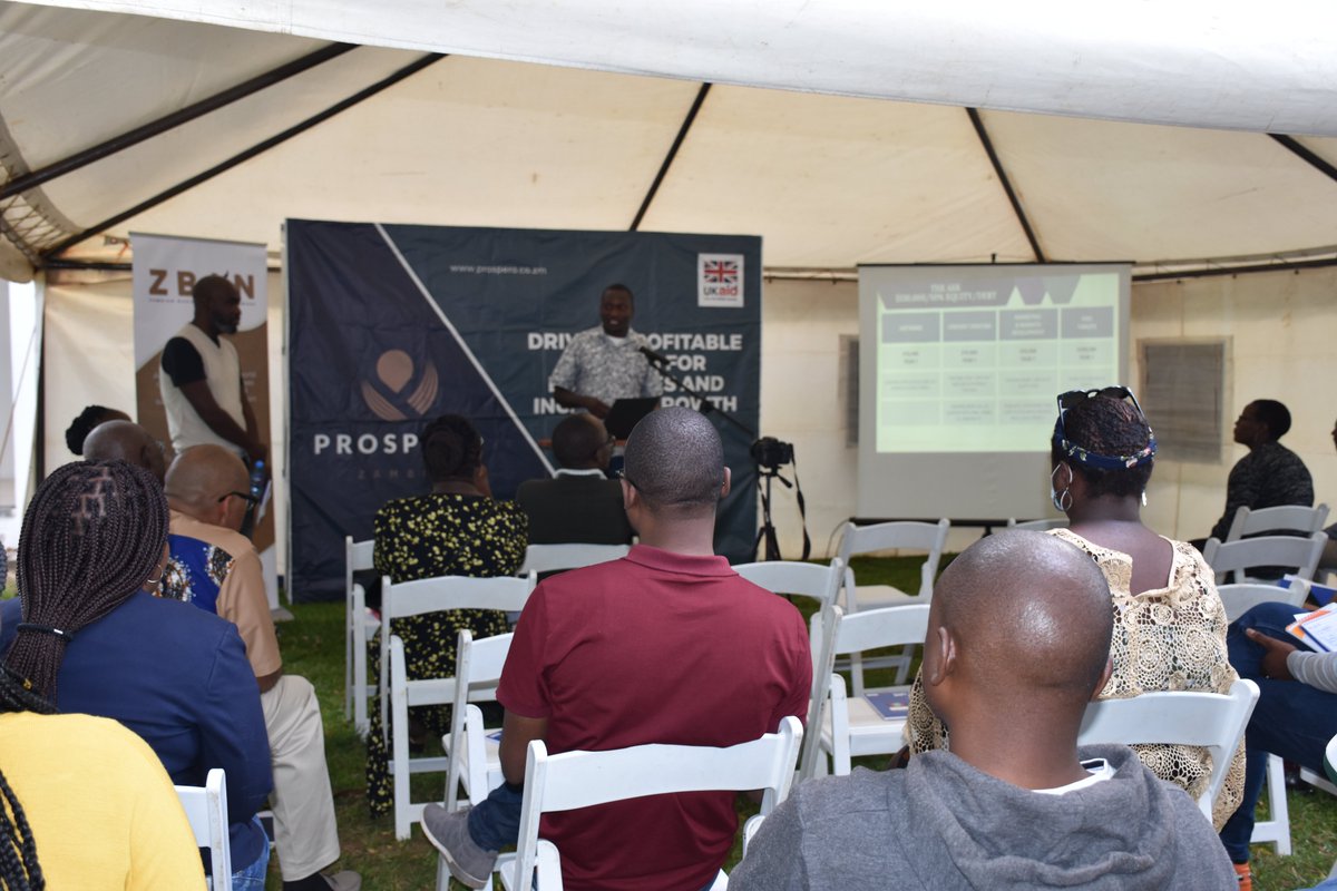 prosperozm's tweet photo. Happening now!
Prospero & ZBAN are hosting a business pitch event where 4 SMEs are pitching their businesses to a network of business developers & investors.
Part of our work is to help🇿🇲businesses become investment-ready & connect them to impact investors.
@UKinZambia #Impiv https://t.co/R6BY272iDe