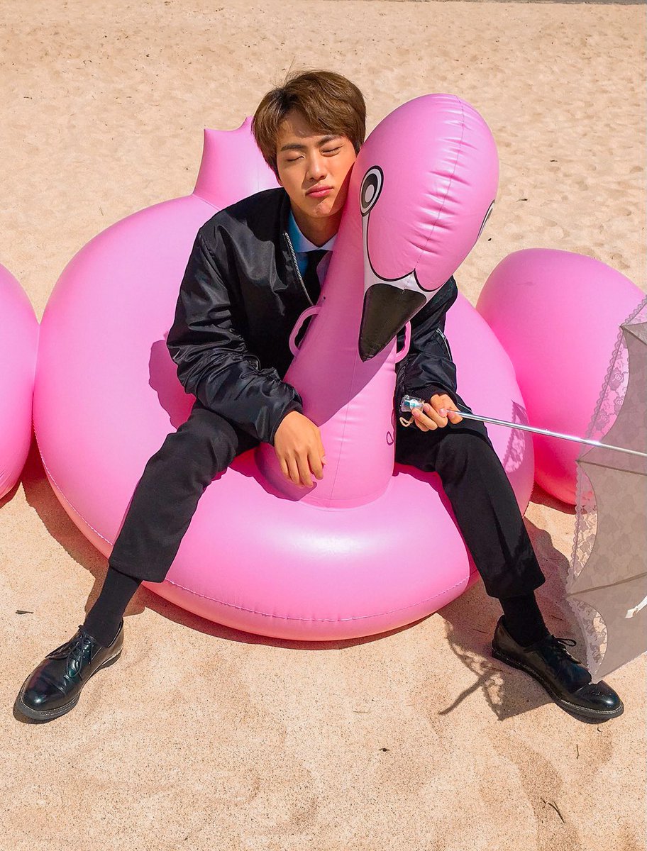 jinniesarchives's tweet image. 5 years ago, seokjin at bts world's filming location