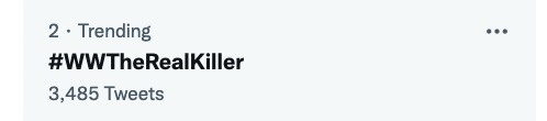 GMADrama's tweet photo. Trending at #2!! Thank you soooo much, mga Kapuso! Dabest talaga kayo! #WWTheRealKiller https://t.co/wiDhhbSIz7