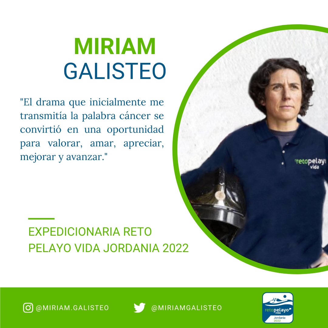 ¡¡Ya es oficial! Ha sido una elección difícil, pero al fin os podemos presentara a las 5 expedicionarias de entre las más de 350 candidatas que viajarán a Jordania.

La cuarta de ellas... @MiriamGalisteo ¡enhorabuena!

#RetoPelayoVida #Jordania2022
