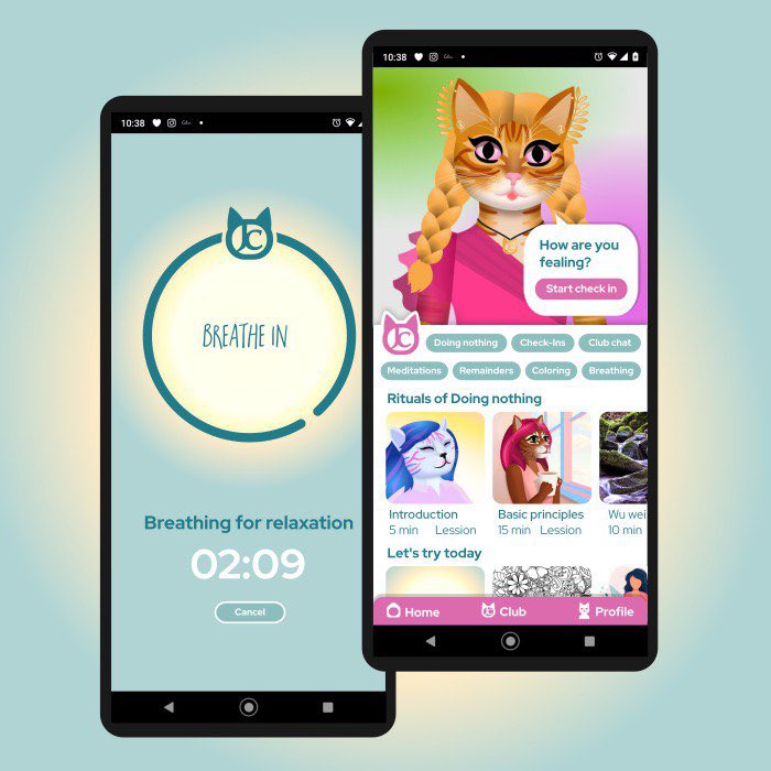 We are extremely happy to share good news with you! As you know, our project is not only about cats. For several months, our team has been creating an #mentalhealth app that will collect all the necessary trainings to support people in a difficult period of life! #NFTCommunity