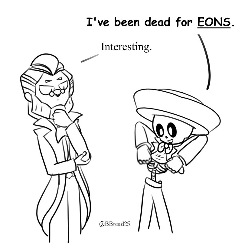 BBread25's tweet photo. Have some low-medium effort art. I have this joke for EONS in my head.

Is Poco really that old or is he just messing with Byron? Who knows? I think he’s like Wander from Wander over Yonder. Ageless.

#BrawlStars #BrawlStarsArt #brawlstarsfanart #brawlstarsbyron #brawlstarspoco https://t.co/wSPOyO9IJc