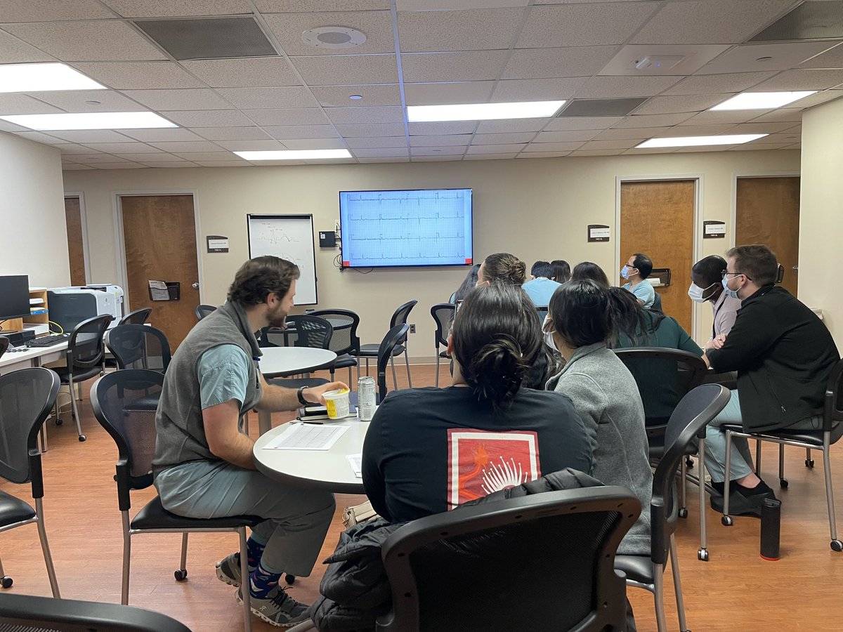 ConeIMResidency's tweet photo. EKG lecture series with Dr. Vincent 🏥 @UNCMD https://t.co/j5RAKbnPcP