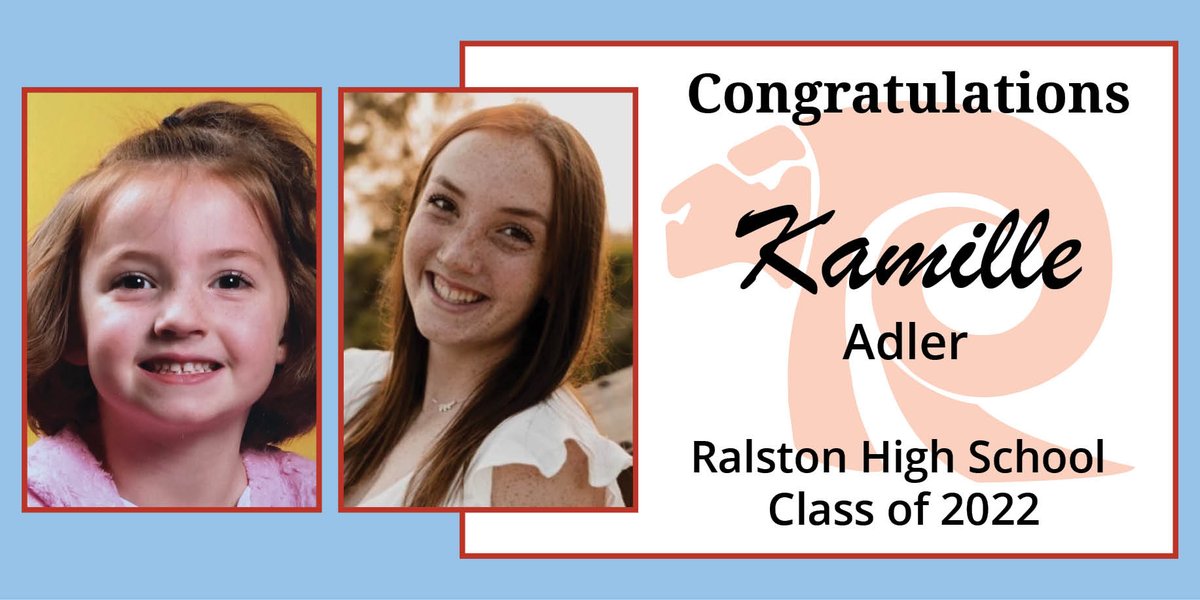 Congrats to Kamille Adler! Kamille attended Meadows. She plans to attend UNO to study Criminology and Criminal Justice. Her favorite <a href="/RalstonHS/">Ralston High School</a> memory is playing softball since freshman year. Her teammates and coaches made her love the game more than she already did. #RHSRams2022