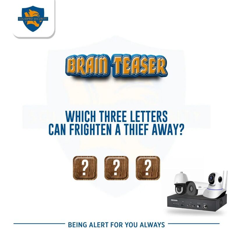 Solidprocompany's tweet photo. Do you know which 3 letter can frighten a thief away?

Give it a shot in the comment section, let's see if you do

Do have a safe weekend out there beautiful people

.
.
.
.

#solidpro #solidprosecurity #security
#securityinlagos #securityinlekki #cctvcamera #uniview #hikvision https://t.co/CXizfAm4gY