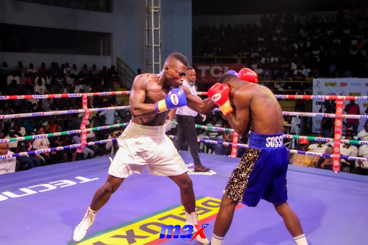 GhanaBoxing's tweet photo. Everything you'd like to see in a feisty encounter. Nothing short of action, not in the least of good performance and thrills!
#GBA #boxing #ghboxing #MaxTV #MaxFM #MaxSports #Boxing #MaxOnline https://t.co/nr1WfZFqds