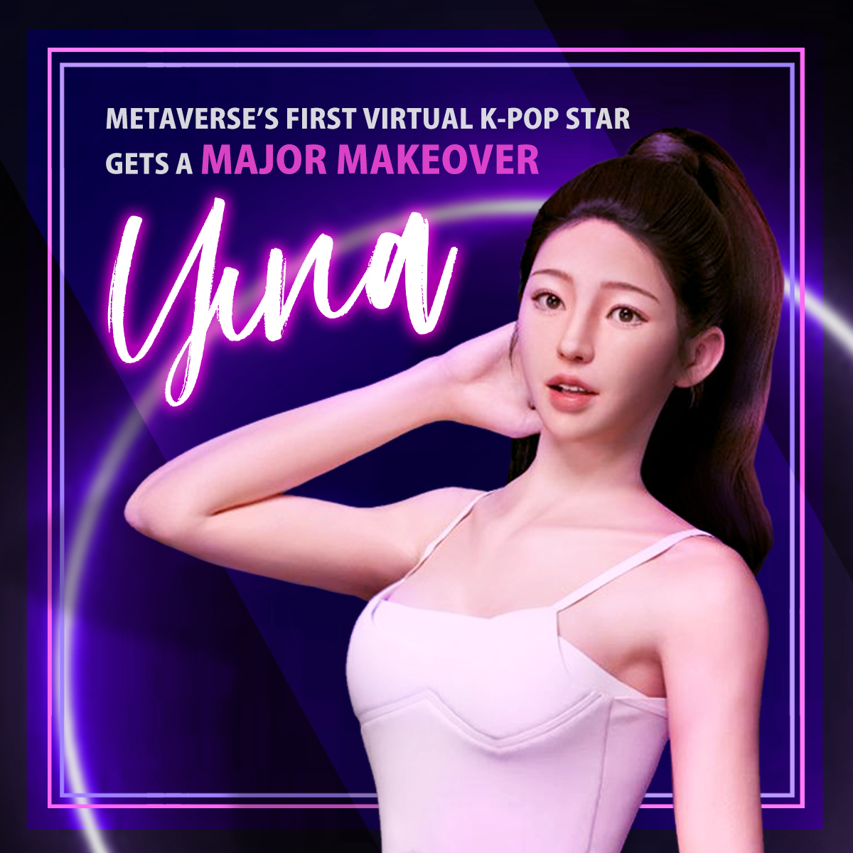 SeoulStarsNFT's tweet photo. #3DYuna full body update 🛠 WIP 

3D Yuna will be used to bring her to life on social media, future #Metaverse concerts, events, and in her #P2E game!  💖

Do you want to win one of Yuna's #NFTs? 
👉 Tag a friend 
👉 Retweet 
Winner in 48hrs https://t.co/OyykEsxVPQ