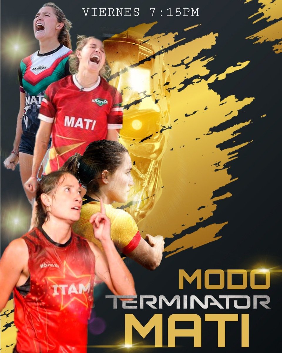 35Ratas's tweet photo. ⚠️ ATENCIÓN MATI STAN ⚠️
Esta noche Mati luchará por conseguir su pase a la final de Exatlón All Star, por lo que te invitamos a usar la frase MODO TERMINATOR MATI para que le mandemos muchas buenas vibras y que hoy, y en la gran final, Mati haga lo que mejor sabe hacer: GANAR ❤️ https://t.co/tDoisoCk24