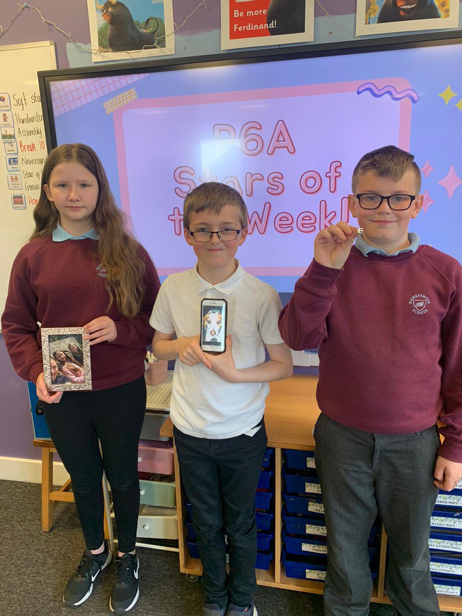 HarrysmuirPS's tweet photo. #P6A are continuing to get to know their classmates each Friday during stats of the week! Today we learned about pets, friends & family heirlooms 🐶 ❤️ 💍 https://t.co/HCvw3unR5i