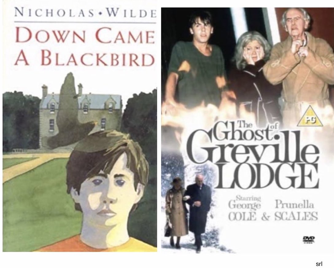 SaveRedlandLibr's tweet photo. 3:55pm TODAY on @TalkingPicsTV
The 2000 film🎥 “The Ghost of Greville Lodge” directed & written by #NiallJohnson
Based on #NicholasWilde’s 1991 children’s novel📖 “Down Came a Blackbird"
🌟#JonNewman #PrunellaScales #GeorgeCole #KevinHowarth #BillySmith https://t.co/uQ48Pobd7Y