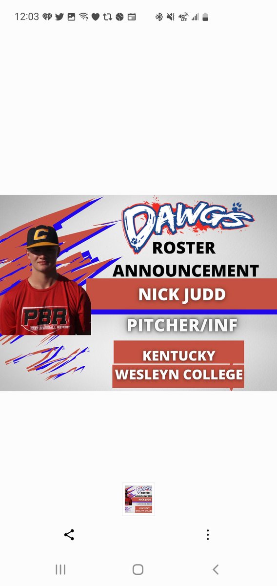 The RiverDawgs are excited to announce the addition of current <a href="/AHSBaseball1/">Apollo Baseball</a> and future <a href="/kwc_baseball/">KWC Baseball</a> pitcher/infielder <a href="/nickjudd11/">Nick Judd</a> to the 2022 roster. #Dawgpile
