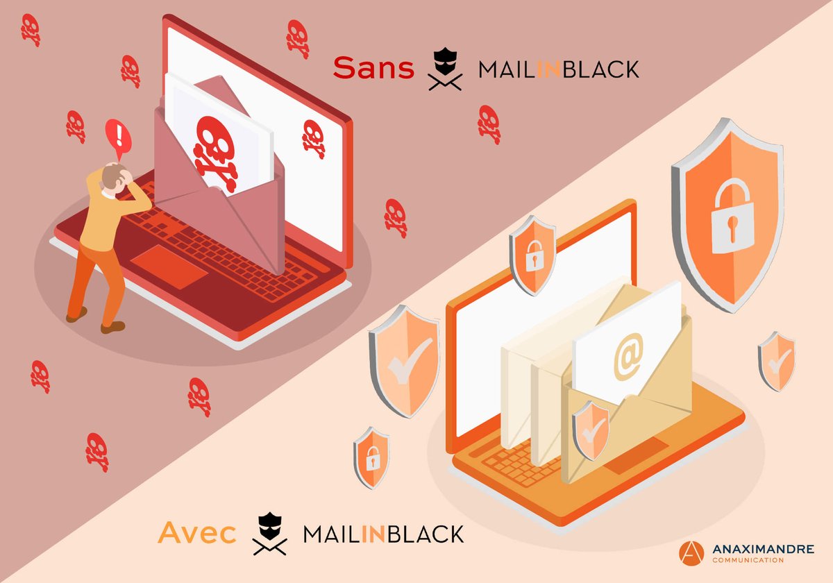 anaxi_numerique's tweet photo. Chez Anaximandre on travaille avec l’outil « MailinBlack » qui permet de filtrer les mails, les spams, les messages infectés, les newsletters indésirées, les virus etc etc

@mailinblack

#sécurité #virus #mailinblack #digital #agencedecom #web #wordpress #photoshop #graphisme https://t.co/A1lErVQqvI