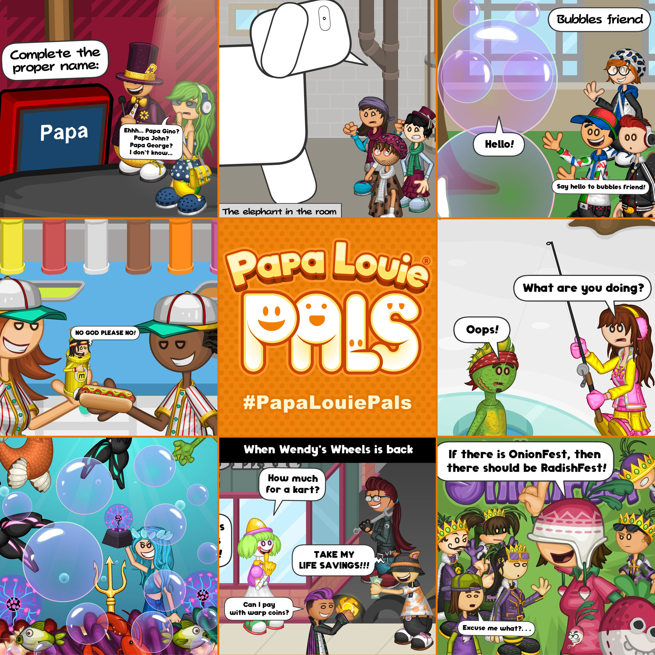 Give me ideas of papa Louie pals : r/flipline