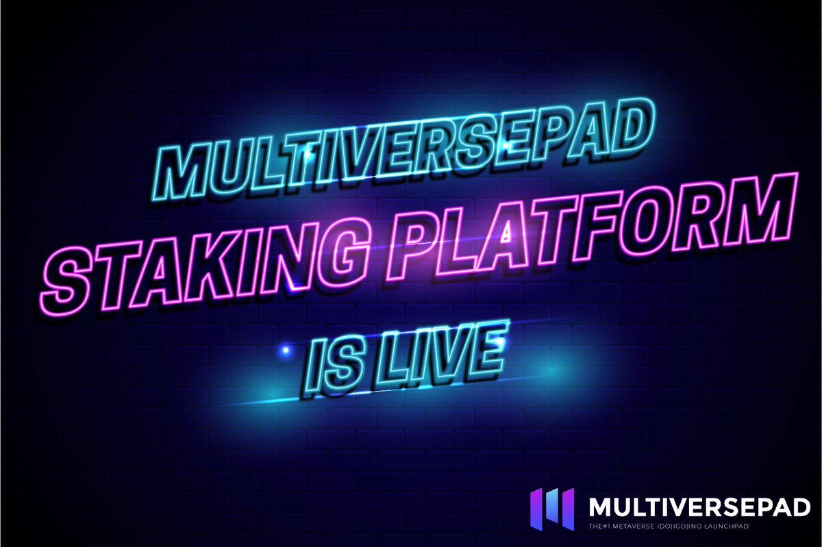 MULTIVERSEPAD STAKING IS LIVE GUYS ! You can stake in our platform here app.multiversepad.com/staking.html #listing #multiversepad #BSC #BSCGemsAlert #BSCGems #StakingRewards #staking