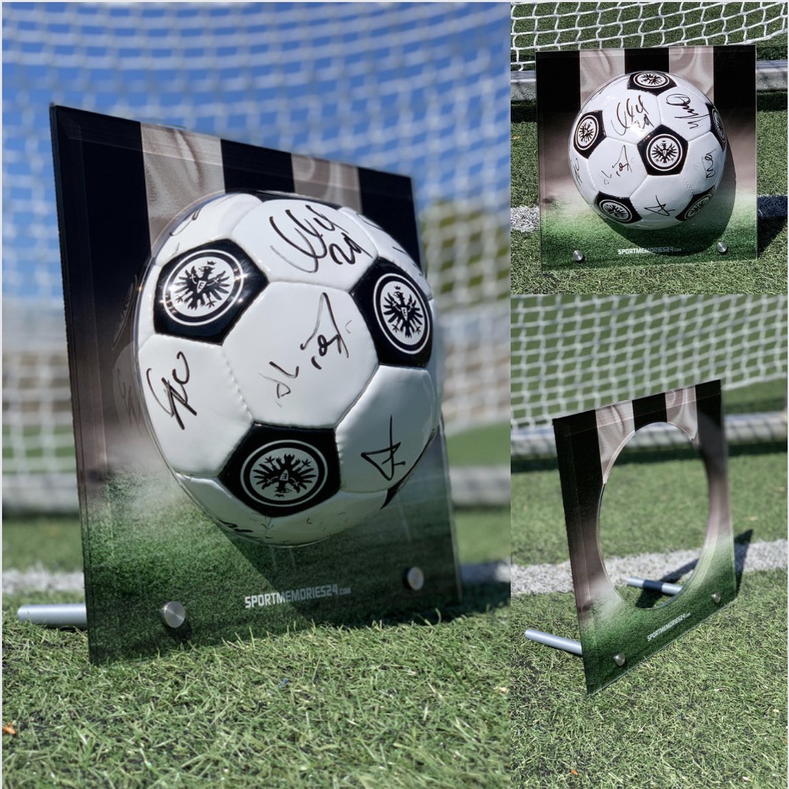 Was für ein Mega Spiel der #SGE Immernoch Gänsehaut, Fans wieder unglaublich 💪 Als #Frankfurter haben wir da mal ein 3D Ball Display entworfen. 
Wie findet Ihr es?

#Eintracht #whusge #fussball #dasrundemussinseckige
