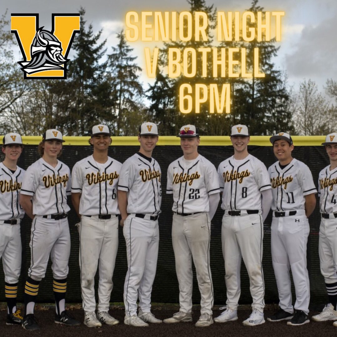 Join us at the ballpark to celebrate this years seniors. Oh by the way we play Bothell in a win and go to the playoffs game.